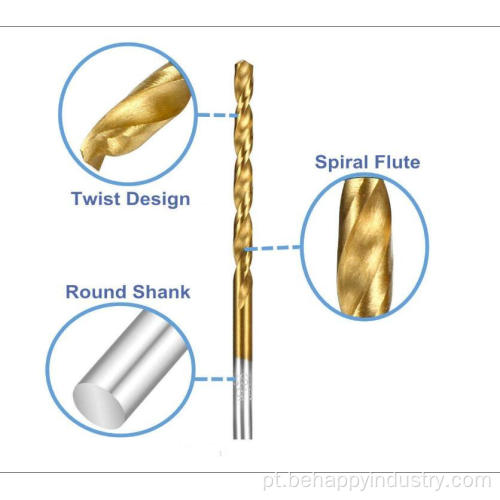 Furt de broca de torção HSS Bits Metal Drill ideal